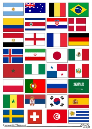 Flags Of The World Chart Printable