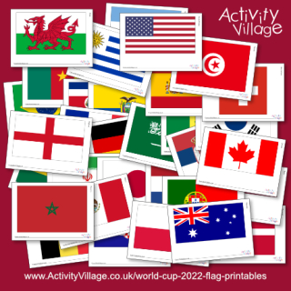 World Cup 2022 Flag Printables