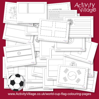 World Cup 2022 Flag Colouring Pages