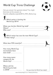 World Cup Worksheets