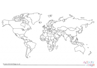 World Outline Map