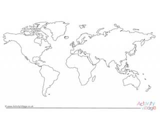 World Outline Map