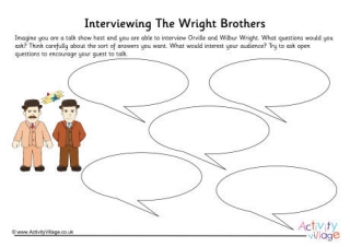 The Wright Brothers Interview Worksheet