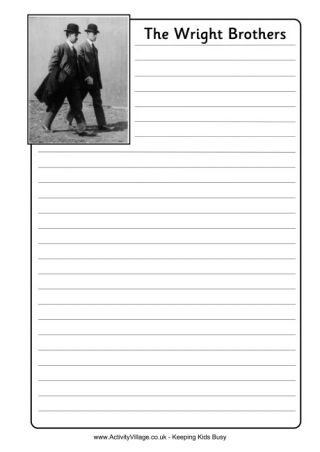 Wright Brothers Notebooking Page
