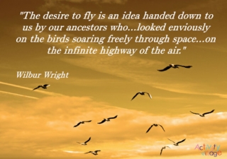 Wright Brothers Quote Poster