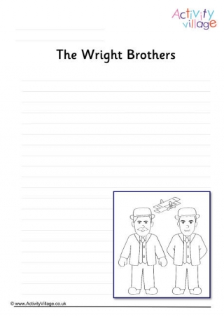 Wright Brothers Writing Page