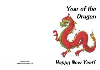 Year of the Dragon Card 3
