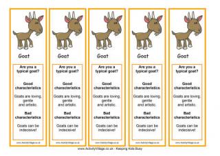 Year of the Goat Bookmark