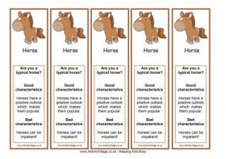 Year of the Horse Bookmark