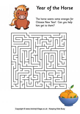 Year of the Horse Maze 2