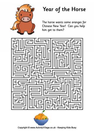 Year of the Horse Maze 3