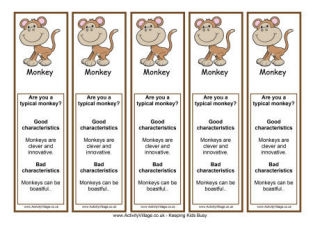 Year of the Monkey Printables