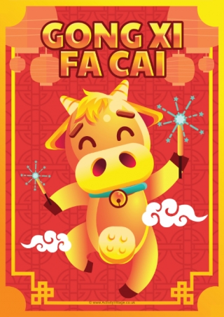 Year Of The Ox Poster 2