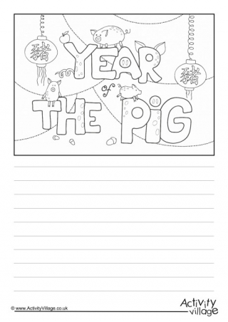 Year Of The Pig Story Paper