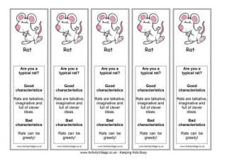 Year of the Rat Bookmark