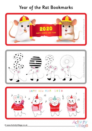 Year of the Rat Bookmarks