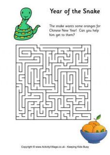 Year of the Snake Mazes