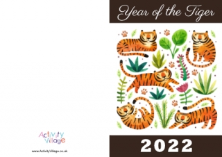 Year of the Tiger Card