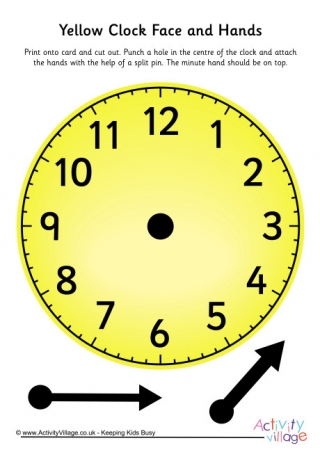 Yellow Learning Clock