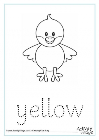 Yellow Word Tracing
