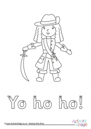 Yo Ho Ho Finger Tracing