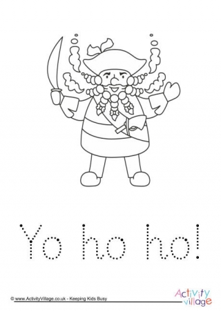 Yo Ho Ho Word Tracing