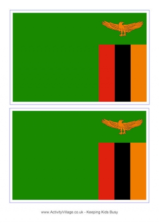 Zambia Flag Printable
