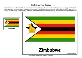 Zimbabwe Flag Jigsaw
