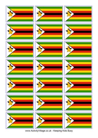 Zimbabwe Flag Printable
