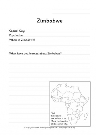 Zimbabwe Worksheet