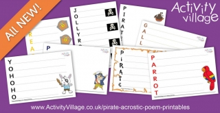 Inspire Pirate Acrostic Poems
