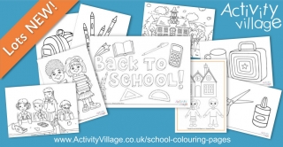 Just a Small Selection of our Favourite and Newest School Themed Colouring Pages...
