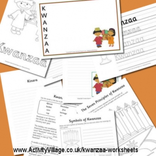 New Kwanzaa Worksheets Added Today