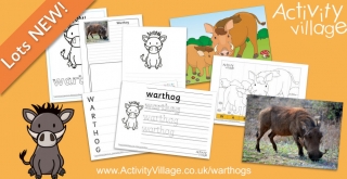 Learn About Warthogs and Have Some Fun With Our New Printables