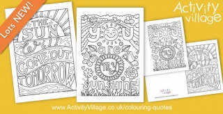 Let The Sunshine In With Our Latest Colouring Quotes