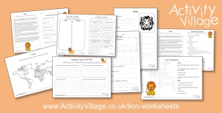 New Lion Worksheets 