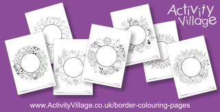 More Border Colouring Pages