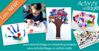 More Colour Celebrations with these Painting Projects and Holi Crafts