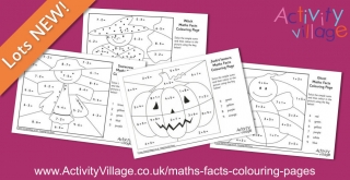 More of our Popular Maths Facts Colouring Pages for Autumn and Halloween