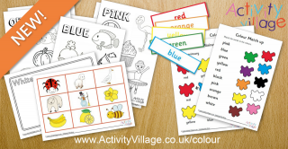 New Colour Worksheets, Colouring Pages and Printables