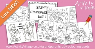 New Colouring Cards for Grandparents' Day
