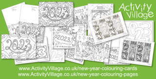 New Colouring Pages to Welcome 2023