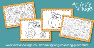 Something New - Colouring Placemats for Thanksgiving!