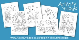 New Dolphin Colouring Pages