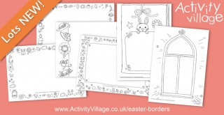 New Easter Borders for Writing and Drawing Projects