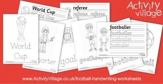 New Football Handwriting Worksheets