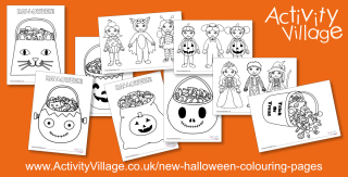 New Halloween Colouring Pages