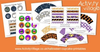 New Halloween Cupcake Printables