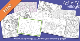 New New Year Colouring Pages for 2017