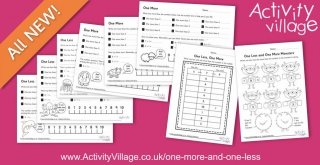 New One More One Less Worksheets